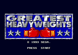 Заставка игры Greatest Heavyweights